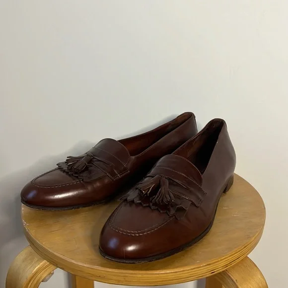 Italian Leather Loafers - Picture 1 of 4